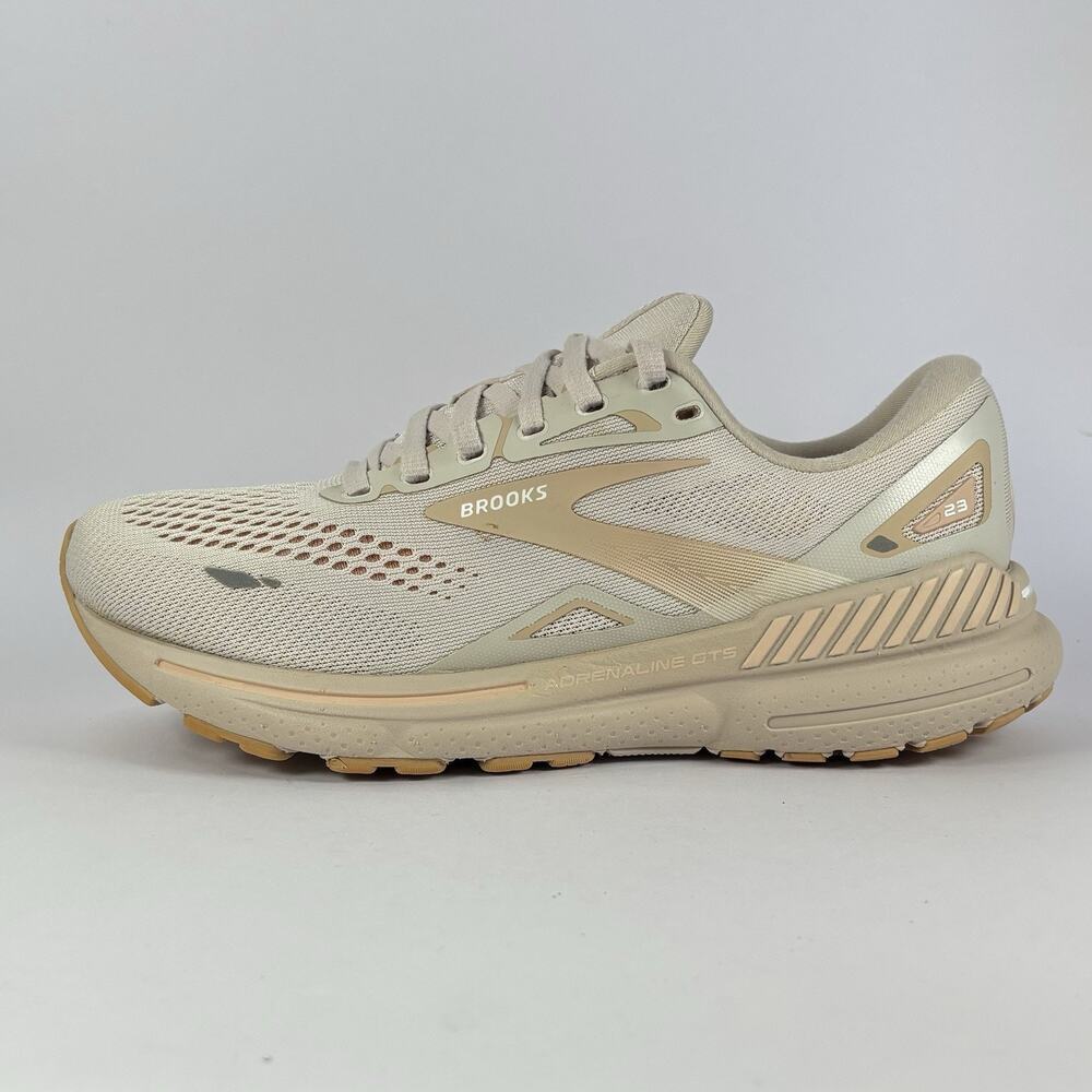 Brooks Adrenaline GTS 23 Tan Cream Women's Size 8 Medium 1203811B259